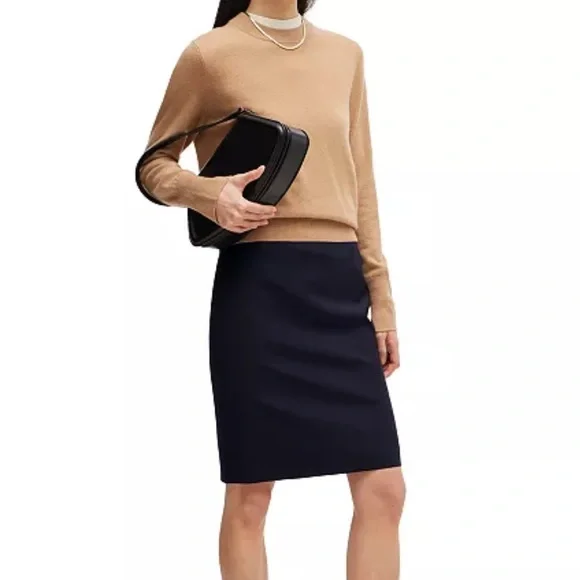 Hugo Boss responsible navy blue Pencil Skirt NWT Size 8